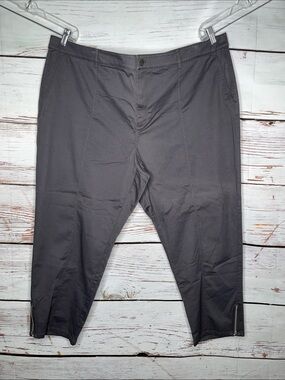 J. Jill Women’s NWT Size 28 Granite Gray Zipper Ankle Pants